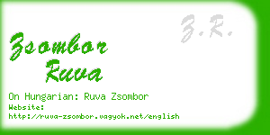 zsombor ruva business card